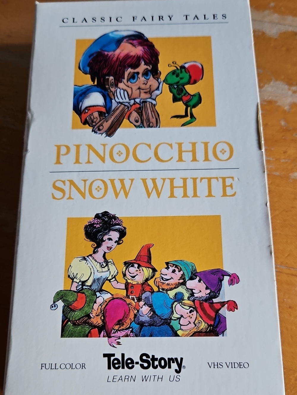 Tele-Story Classic Fairy Tales Pinocchio & Snow White VHS